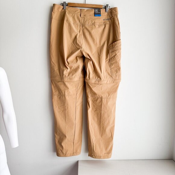 Columbia Light Beige Straight Leg Active Fit Convertible Outdoor Pants 16 - Picture 5 of 8